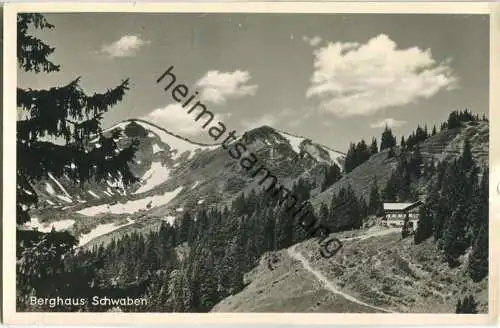 Bolsterlang - Berghaus Schwaben - Pächter Hans Hafner - Foto-AK - Verlag K. H. Feldmann Bolsterlang