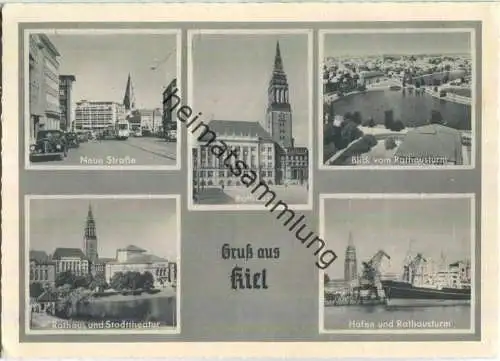 Kiel - Neue Strasse - Hafen - AK-Grossformat - Verlag Hans Andres Hamburg