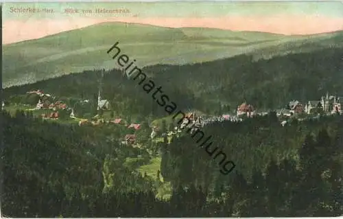 Schierke im Harz - Blick von Helenruh - Verlag Louis Glaser Leipzig