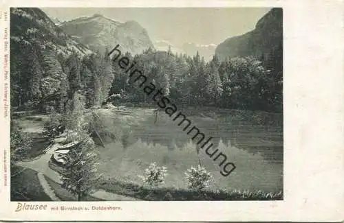 Blausee mit Birrstock und Doldenhorn - Verlag Gebr. Wehrli Kilchberg gel. 1912