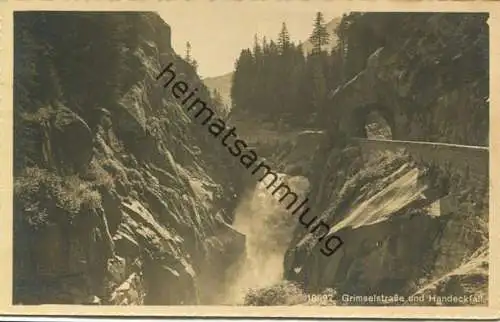 Grimselstrasse und Handeckfall - Verlag Wehrli AG Kilchberg gel. 1912