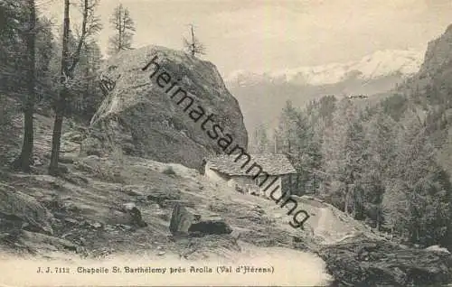 Arolla - Chapelle St. Barthelemy - Val d'Herens - Verlag Jullien freres Geneve
