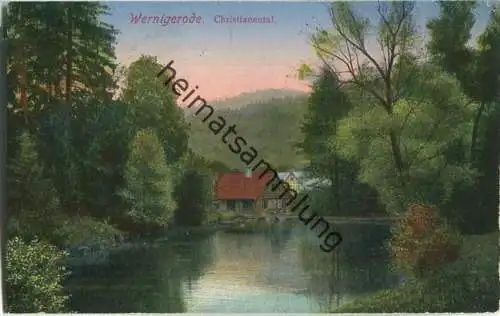 Wernigerode - Christianental - Verlag R. Lederbogen Halberstadt - Bahnpost