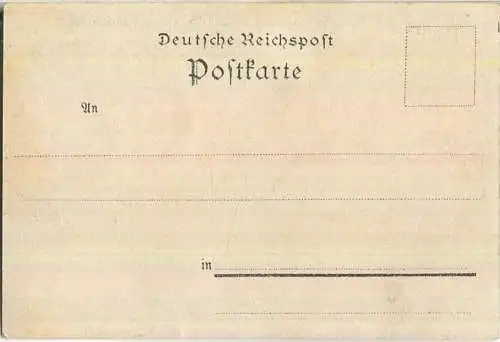 Hamburg - St. Pauli - Seewarte - Neues Fährhaus - Landungsbrücken - Verlag Aug. Heinecke Rudolstadt - Lithographie