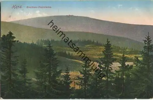 Brocken - Panorama - Verlag Louis Glaser Leipzig