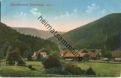 Oberförsterei Oderhaus - Verlag Louis Glaser Leipzig