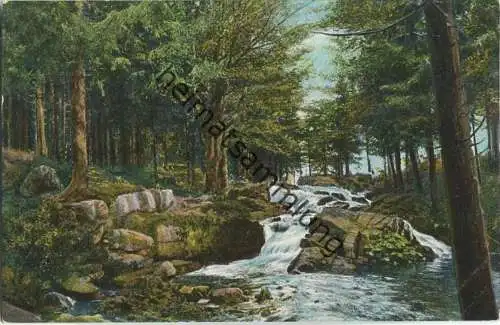 Braunlage - Bodewasserfälle -  Verlag Louis Glaser Leipzig