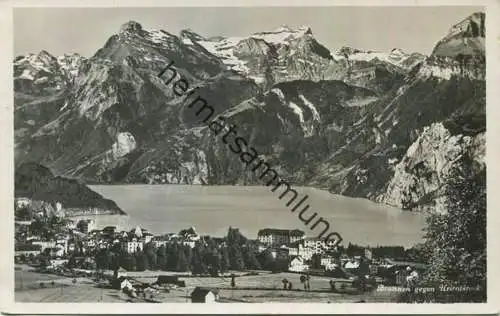 Brunnen - Urirotstock - Foto-AK - Verlag Photoglob-Wehrli Zürich gel. 1936