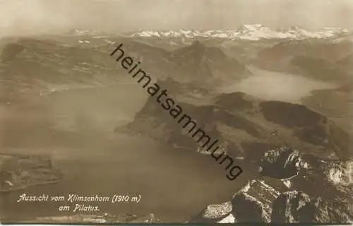 Aussicht vom Klimsenhorn - Foto-AK - Verlag E. Goetz Luzern