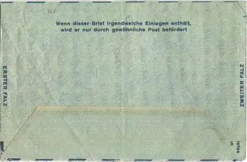 LF 2 a I - gelaufen am 10.12.1949 von Berlin-Lichterfelde nach Sao Paulo (Brasilien)