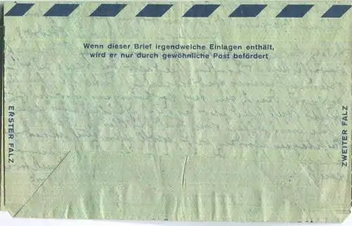 LF 3 - gelaufen am 19.12.1952 von Berlin SW 11 nach New York (USA)