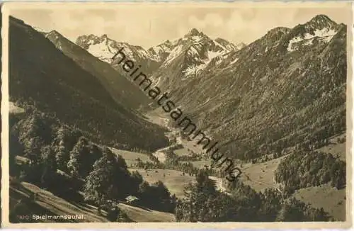 Spielmannsautal - Foto-Ansichtskarte - F. und E. Heimhuber Sonthofen