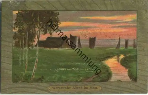 Worpswede - Abend im Moor - Verlag KNG 1115
