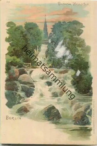 Berlin - Kreuzberg - Victoria Wasserfall - Verlag J. Miesler Berlin ca. 1900