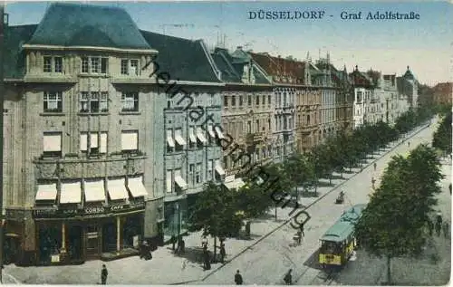 Düsseldorf - Graf Adolfstrasse - Strassenbahn - Verlag J. W. B. No. 989