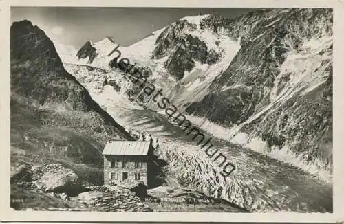 Gacier du Mont Mine - Hotel Bricolla - Foto-AK - Edition Perrochet-Matile Lausanne gel. 1937
