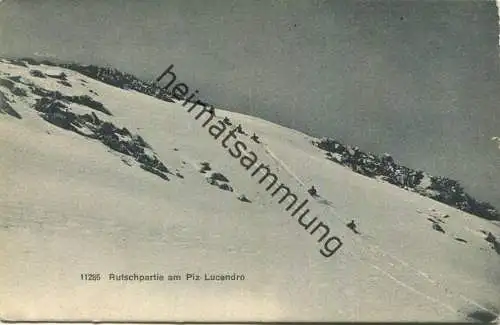 Rutschpartie am Piz Lucendro - Verlag Wehrli AG Kilchberg - gel. 1912