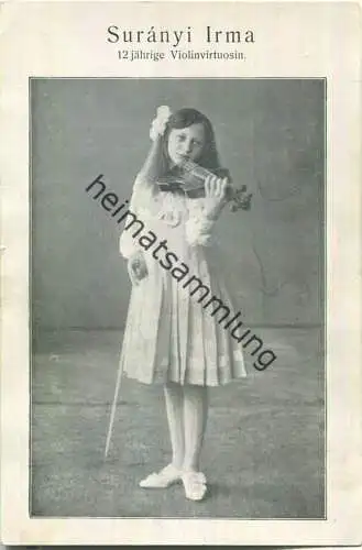 Suranyi Irma - 12jährige Violinvirtuosin