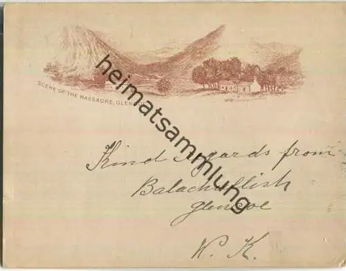 Glencoe - Scene of the Massacre - Schottland - AK kleines Format ca. 11,5 X 9 cm