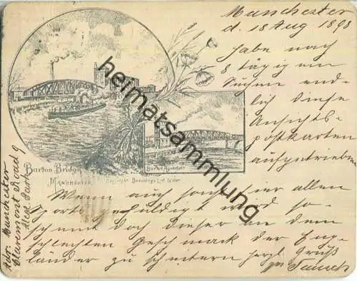 Manchester - Barton Bridge - AK kleines Format ca. 11,5 X 9 cm