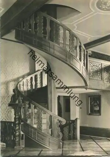 Bremen - Böttcherstrasse - Roseliushaus - Treppe im Treppensaal - Foto-AK Grossformat
