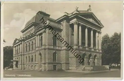 Oldenburg - Landestheater - Foto-AK - Verlag Cramers Kunstanstalt Dortmund