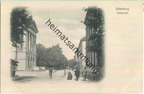 Oldenburg - Theaterwall - Verlag Georg Kugelmann Hannover ca. 1900