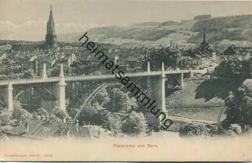 Bern - Panorama - rückseitig Versicherungsschein verwendbar bis 1.August 1903 - Schweizerische Unfallversicherungs-AG Wi