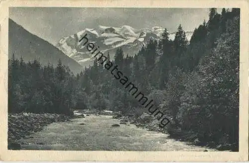 Kiental - Die Blümlisalp vom Kiental aus - Verlag Wehrli AG Kilchberg gel. 1912