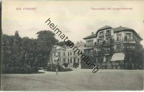 Bad Pyrmont - Kaiserplatz mit Kriegerdenkmal - Verlag Georg Brand Bad Pyrmont