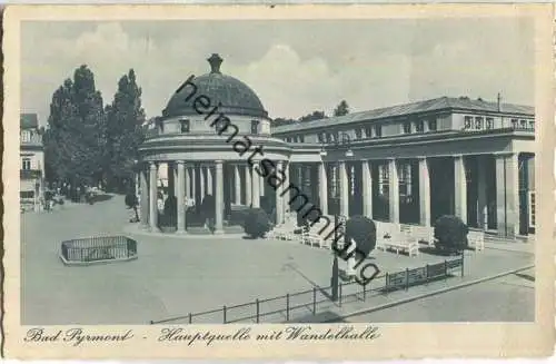 Bad Pyrmont - Hauptquelle - Verlag Schöning & Co Lübeck