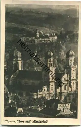 Passau - Dom mit Mariahilf - Foto-Ansichtskarte - Verlag Franckh Stuttgart