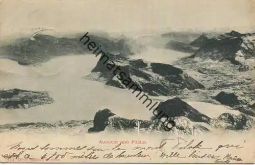 Aussicht vom Pilatus - Edition Photoglob Zürich - gel. 1900