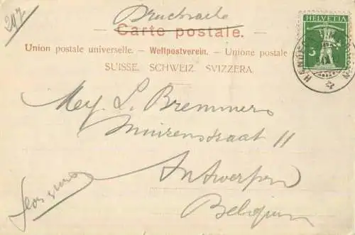 Grimsel - Hospiz - Verlag Gebr. Wehrli Kilchberg - gel. 1912