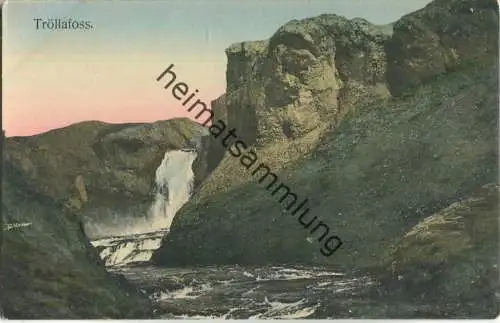 Tröllafoss - Verlag O. Johnson & Kaaber Reykjavik