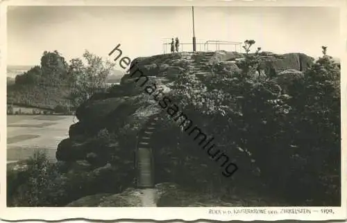 Kaiserkrone - Blick auf Zirkelstein - Foto-AK
