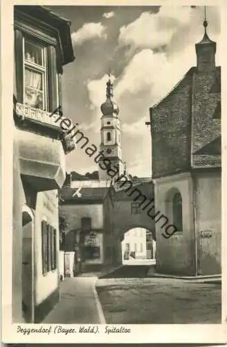 Deggendorf - Spitaltor - Foto-AK - Verlag Georg Deinzen Nürnberg