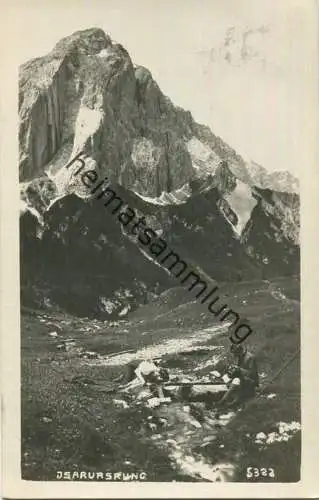 Isarursprung - Foto-AK - Verlag A. Stockhammer Hall 1925 gel. 1929