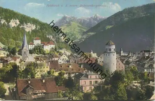 Feldkirch von der neuen Ardetzenbergstrasse - Verlag Carl Moosmann Feldkirch - gel. 1912