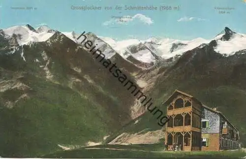 Schmittenhöhe - Grossglockner - Verlag A. Fellerer Zell am See 1910