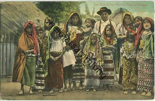 Panama - San Blas Indian Family - Verlag I. L. Maduro Jr. Panama