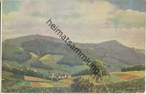 Abtsroda mit Wasserkuppe - signiert F. Schmiegelow - Verlag Gust. Mandt Lauterbach