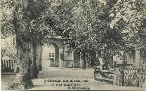 Bad Lauchstädt - Promenade mit Wandelhalle - Verlag Doris Häcker Bad Lauchstädt gel. 1934