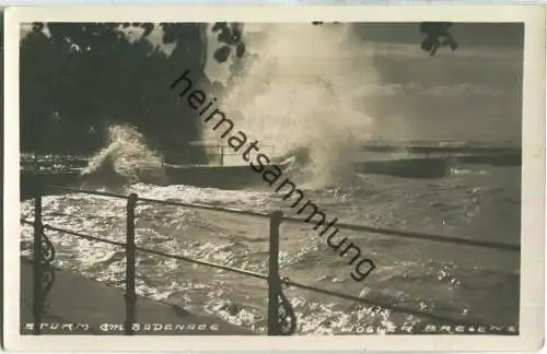 Bodensee - Sturm - Foto-AK - Verlag Hogler Bregenz