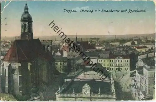 Opava - Troppau - Oberring - Stadttheater - Pfarrkirche