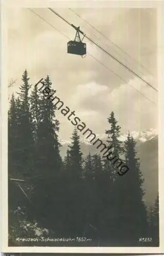 Kreuzeck-Schwebebahn - Foto-AK 30er Jahre - Verlag B. Johannes Partenkirchen-Garmisch