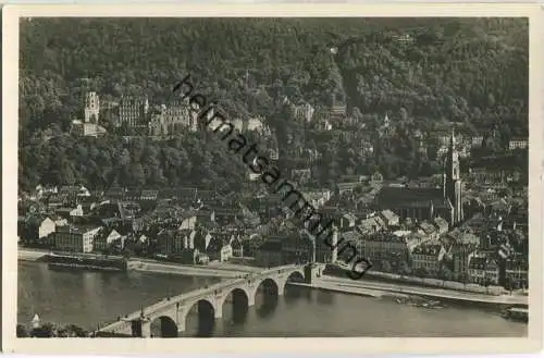 Heidelberg - Blick vom Philosophenweg - Foto-AK - Verlag Edm. von König Heidelberg