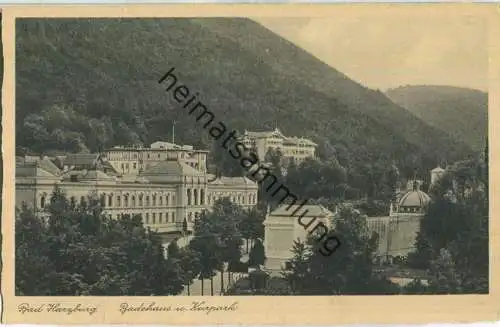 Bad Harzburg - Badehaus - Kurpark - Verlag Stengel & Co GmbH Dresden