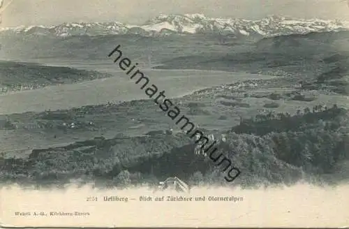 Uetliberg - Blick auf Zürichsee und Glarneralpen