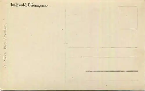 Iseltwald - Foto-AK 20er Jahre - Verlag O. Nikles Interlaken